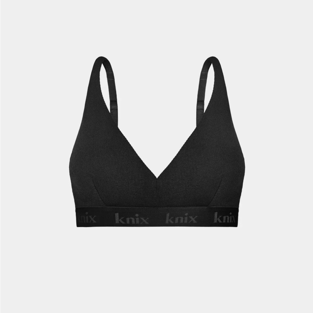 Knix Seamless Black Bra size XXXL+ (42D/DD/E/DDD)
